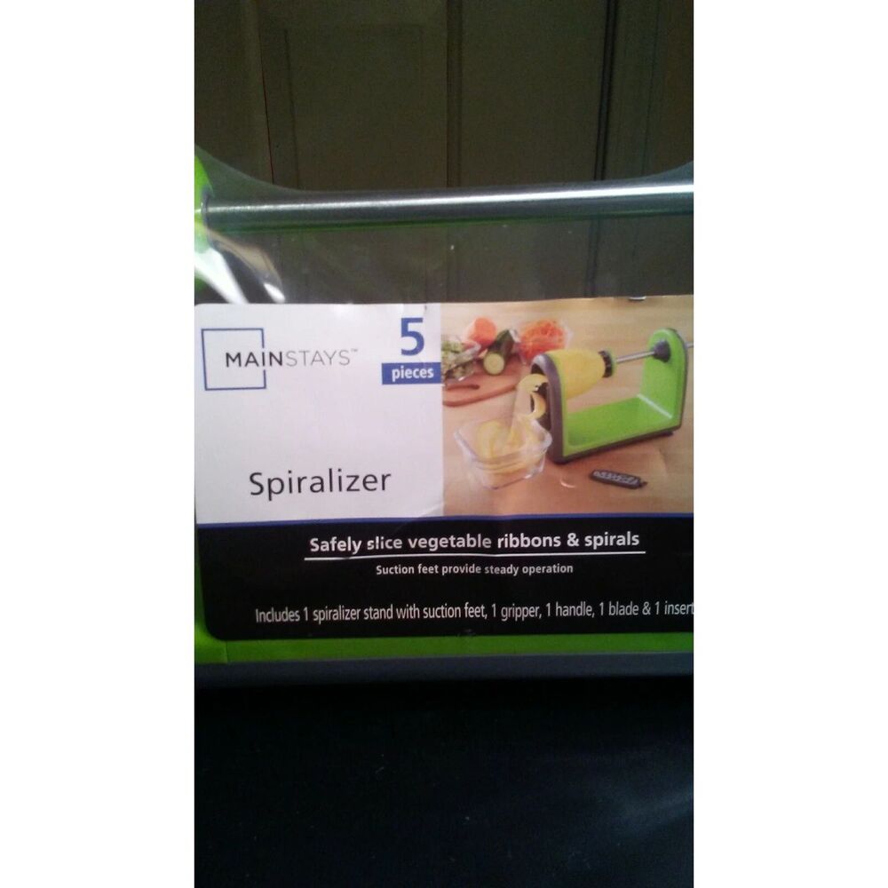 Mainstay Vegetable Spiralizer  Safely slice vegetables ribbons & spirals
